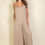 Thumbnail: Spaghetti Strap Solid Wide Jumpsuit