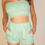 Thumbnail: Simple Solid Color Tube Top And Shorts Two Piece Set