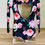 Thumbnail: Elegant Black Floral Long Sleeve Booty Short Leotard