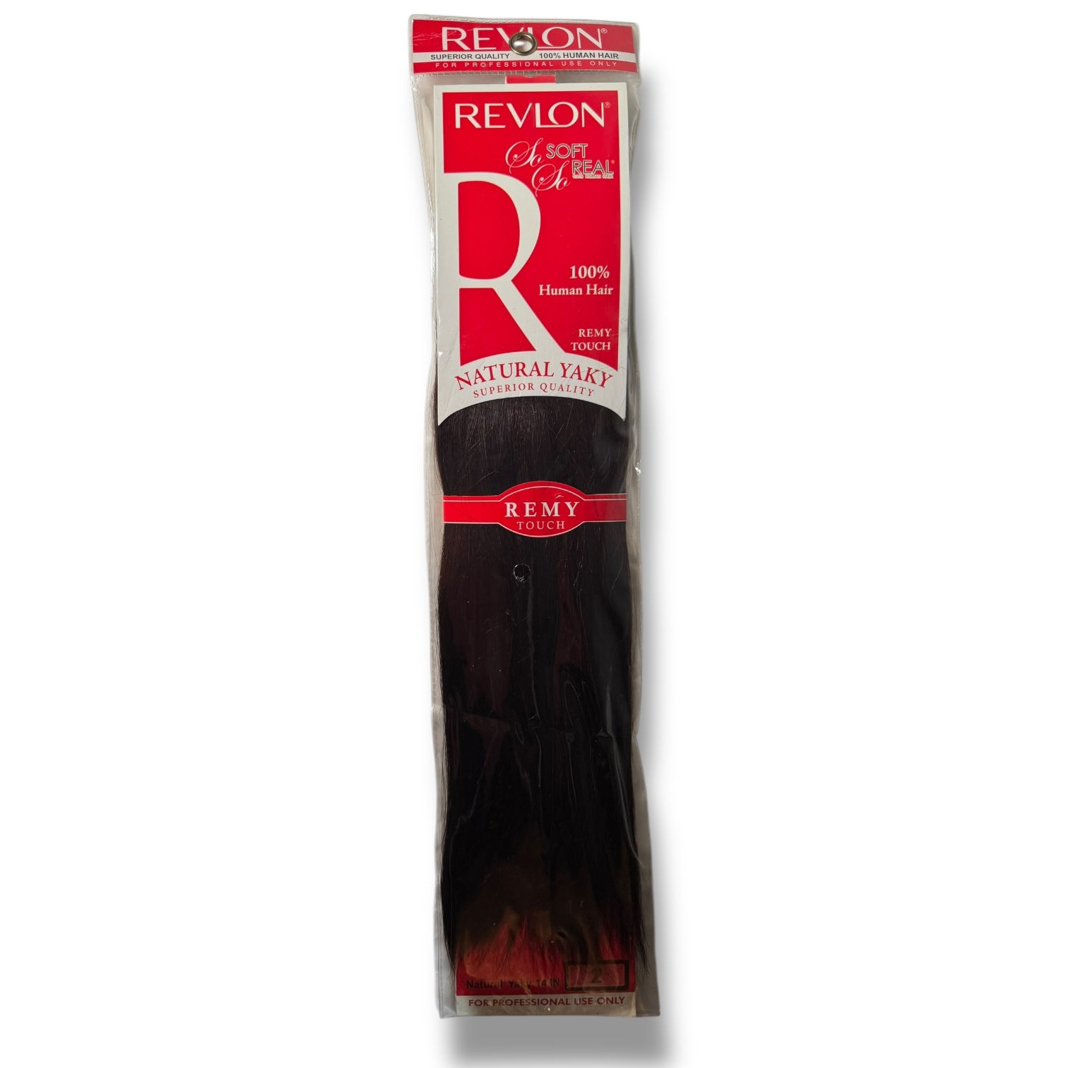 MULTIPACK DEAL! Revlon Soft Real 100% Hum Hair Natural Yaky 12" + 14", Col 2