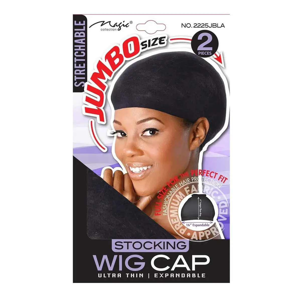 Magic Collection Jumbo Stocking Wig Cap - 2225JBLA
