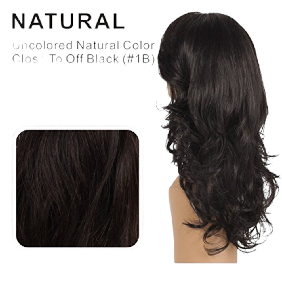 Thumbnail: Vivica A. Fox Remi Natural Human Hair Headband Wig HHB-EVE, Color NATURAL