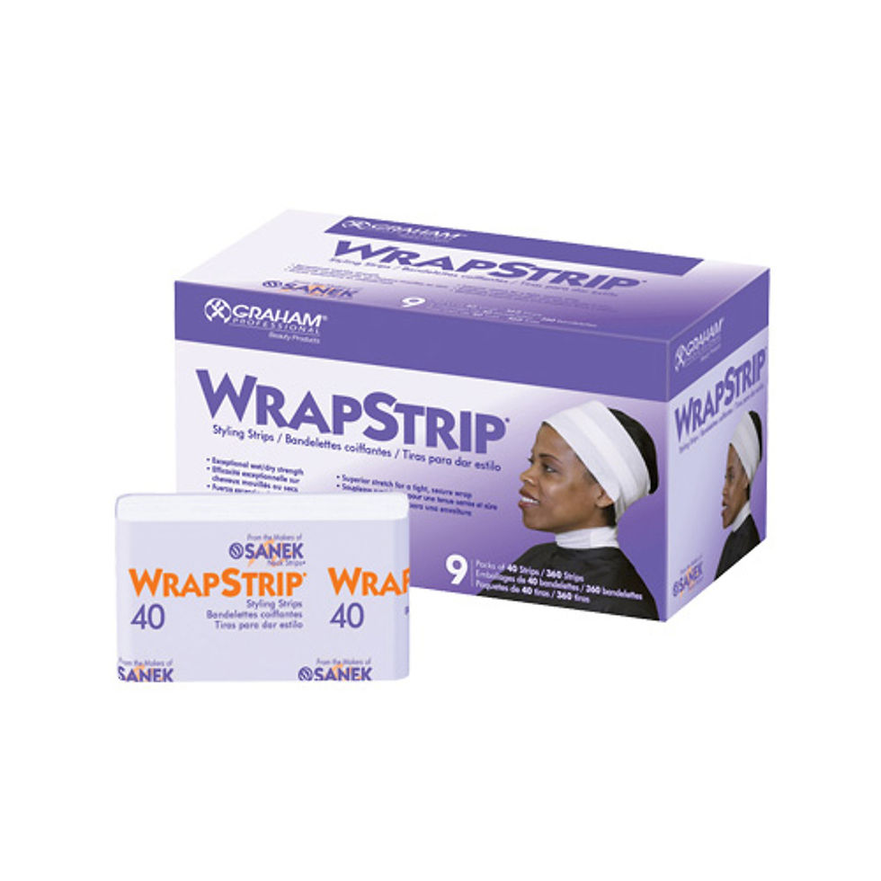 Graham Beauty Sanek WrapStrip Styling Strips, White, 9 Packs of 40 ct.