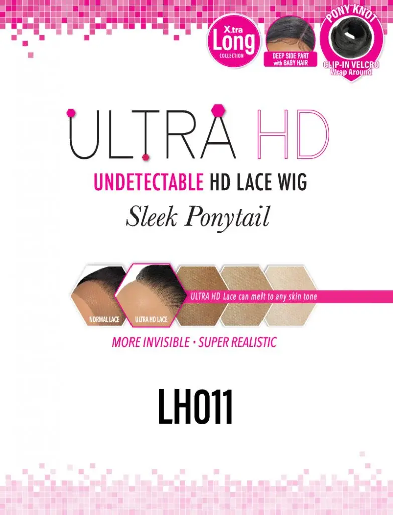 Thumbnail: Harlem 125 Ultra HD Extra Long Sleek Ponytail Lace Wig - LH011