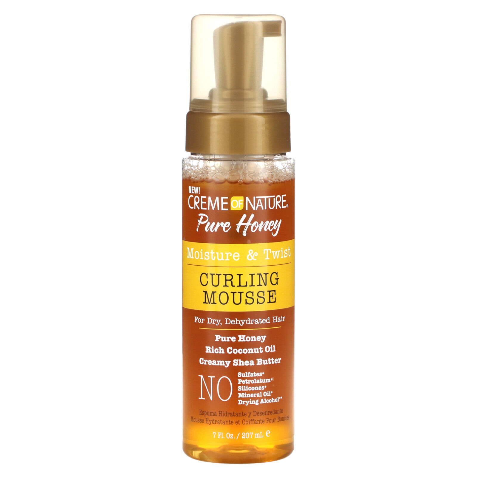 Creme of Nature Pure Honey Moisture & Twist Curling Mousse, 7 fl. oz.