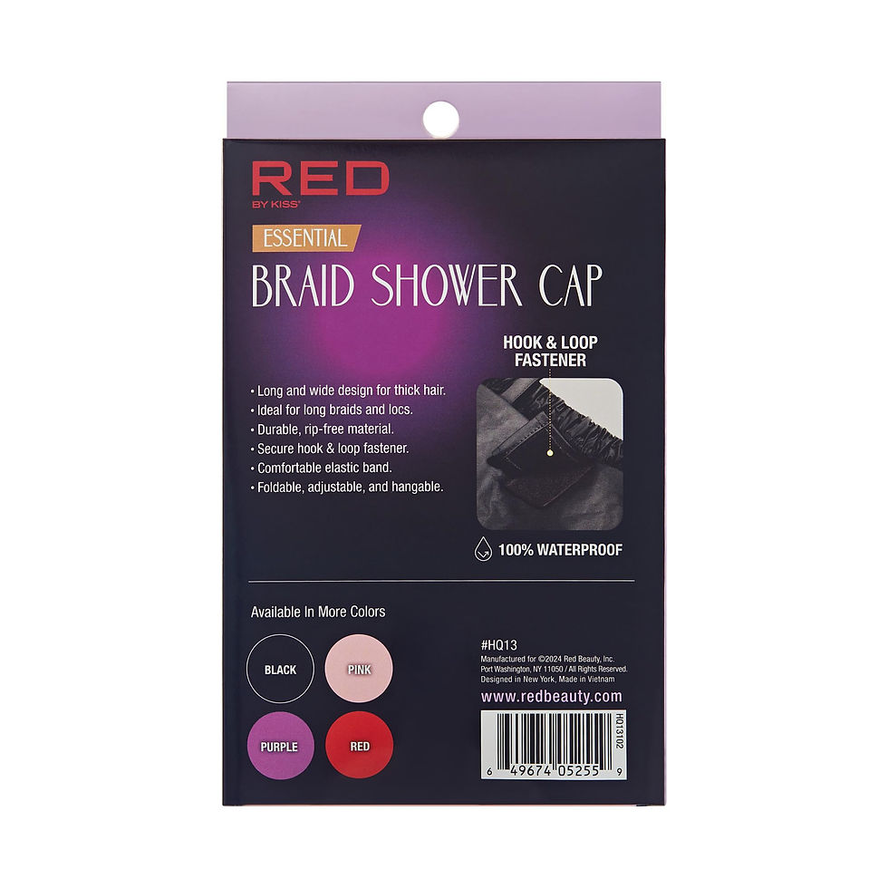 Thumbnail: Red by Kiss Essential Braid Shower Cap