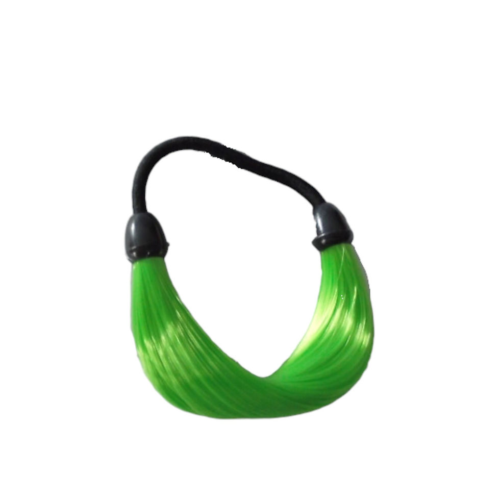 Thumbnail: Realistic Wig Ponytail Holder, Hair Accessory, Synthetic Wig Hair Elastic Rubber