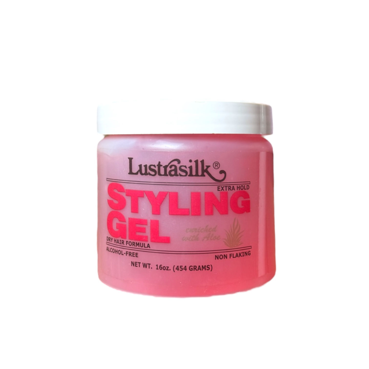 Lustrasilk Extra Hold Styling Gel Dry Hair Formula, 16 oz.