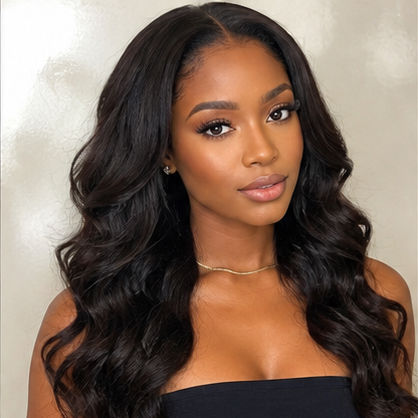 Thumbnail: 100% Virgin Remi Hair Natural Body Wave 16" 16" 18" 20" Bundles