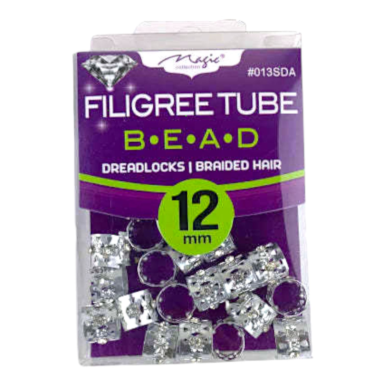 Magic Collection Filigree Tube Bead 12mm #013SDA