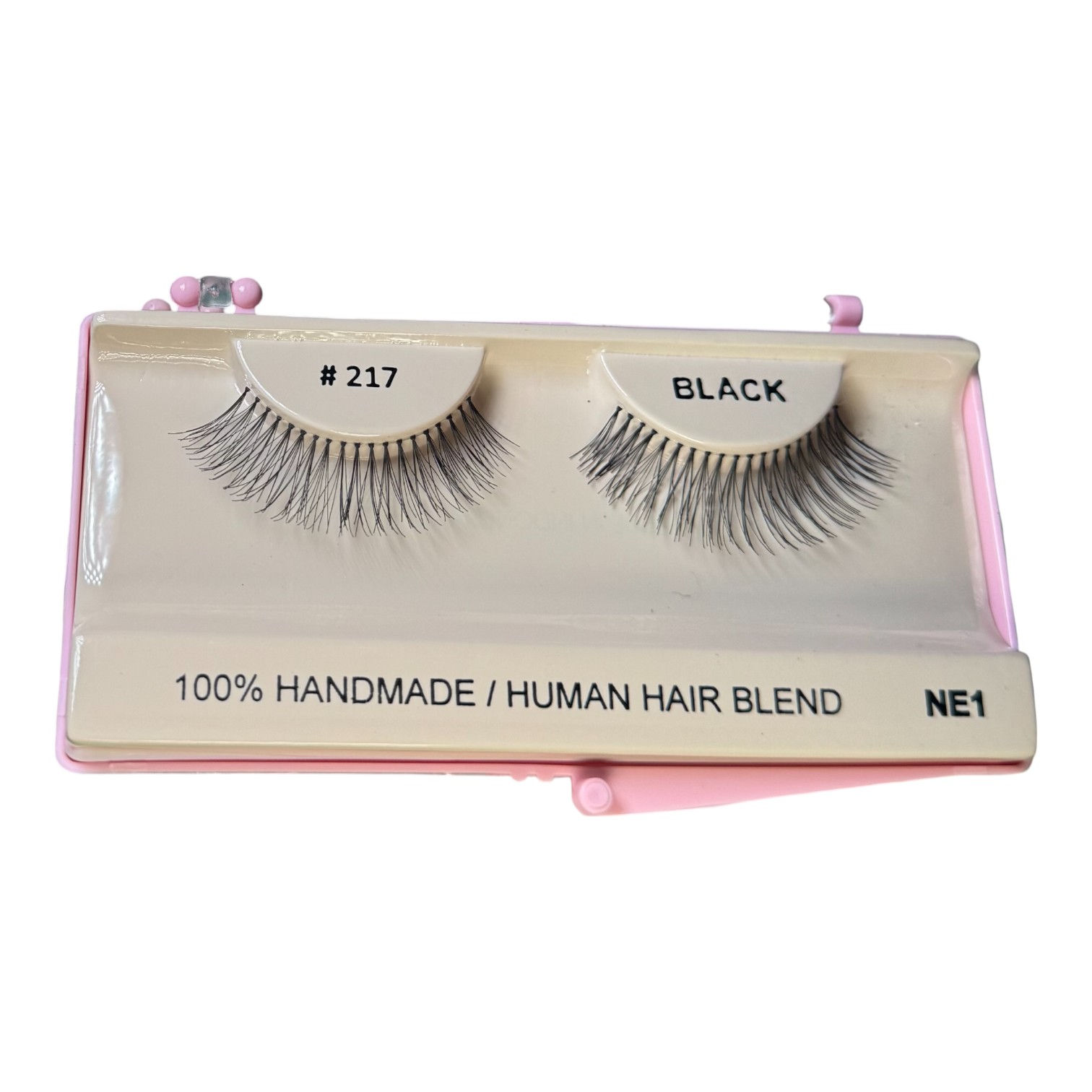 Handmade Human Hair Blend Blue/Pink Case Eyelashes
