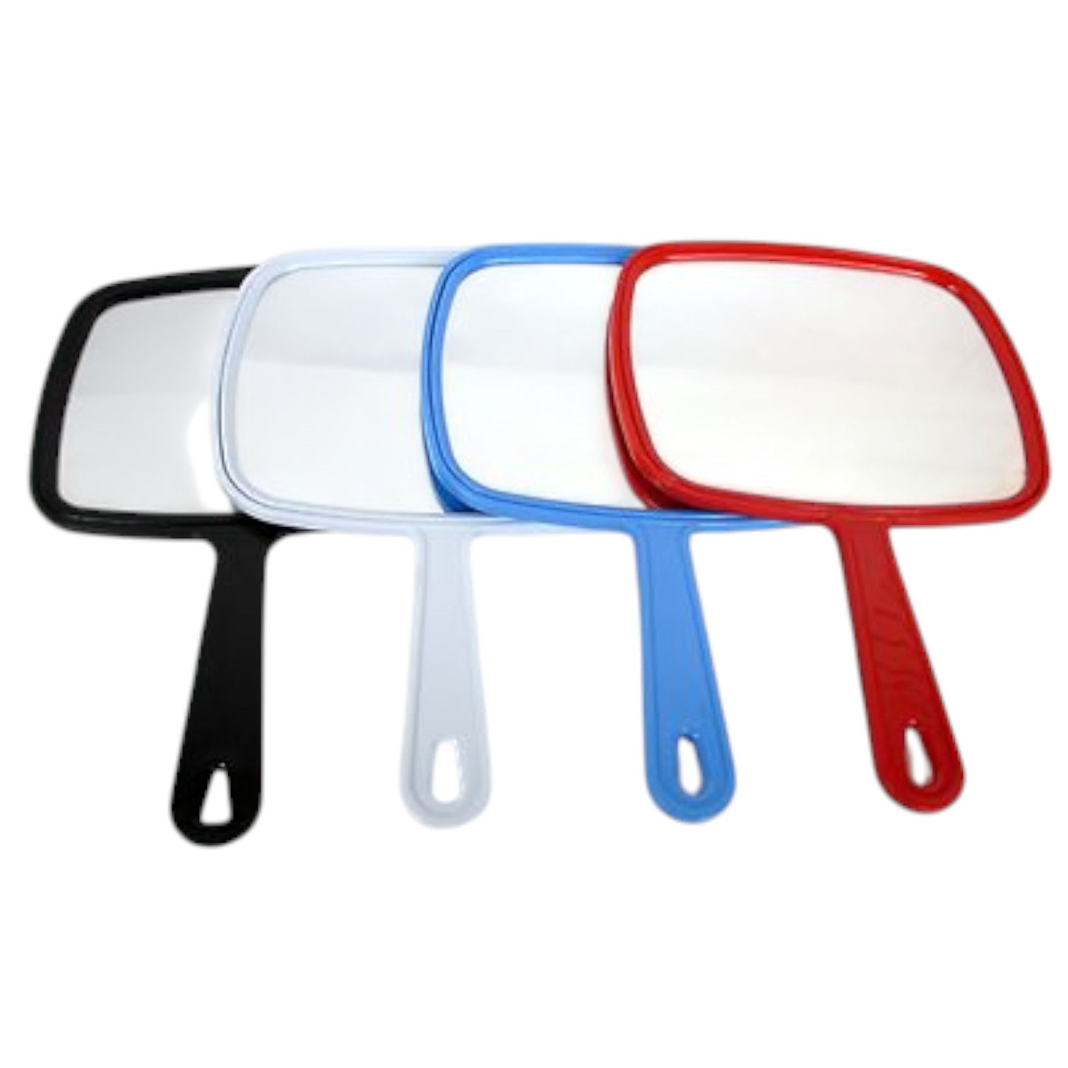 Large Professional Quality Hand Held Single-Sided Vanity Mirror with Handle