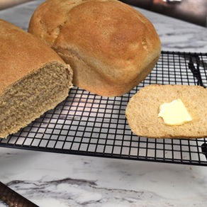 Half White, Half Wheat Bread (2 Loaves)