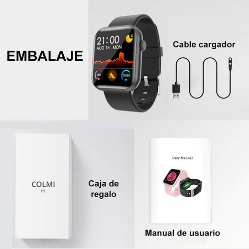 SMARTWATCH COLMI P9 (Rosa) | KARCHOKER