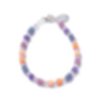 Candy trio confetti bracelet on white background