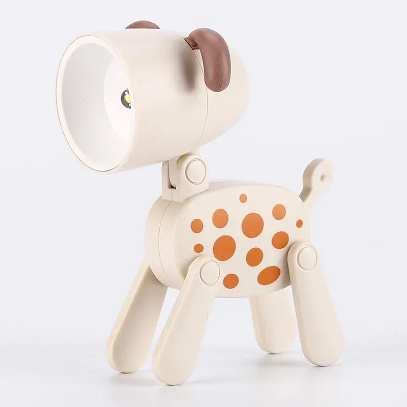 Thumbnail: LED Night Light Mini Folding Desk Lamp Cute Pet Lights Dog Deer Portable Night