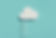 White ladder leading to a cloud on a blue background.