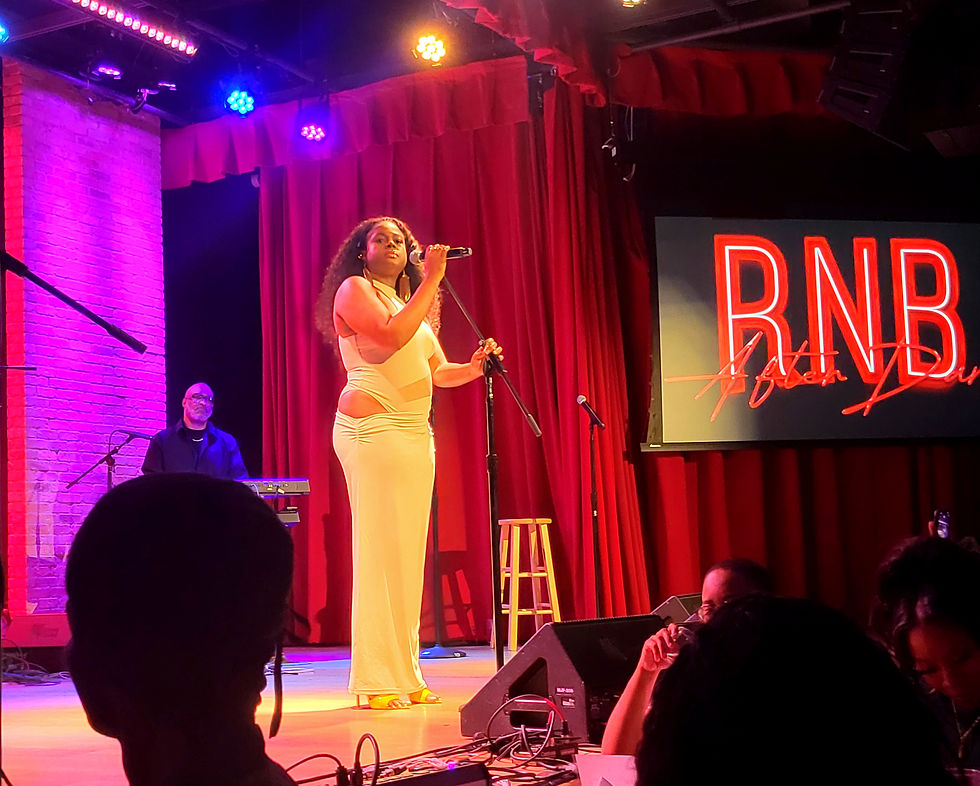 High angle view of a lively crowd enjoying a live R&B concert in Midtown St. Louis