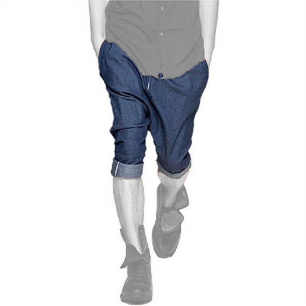 denim balloon pants