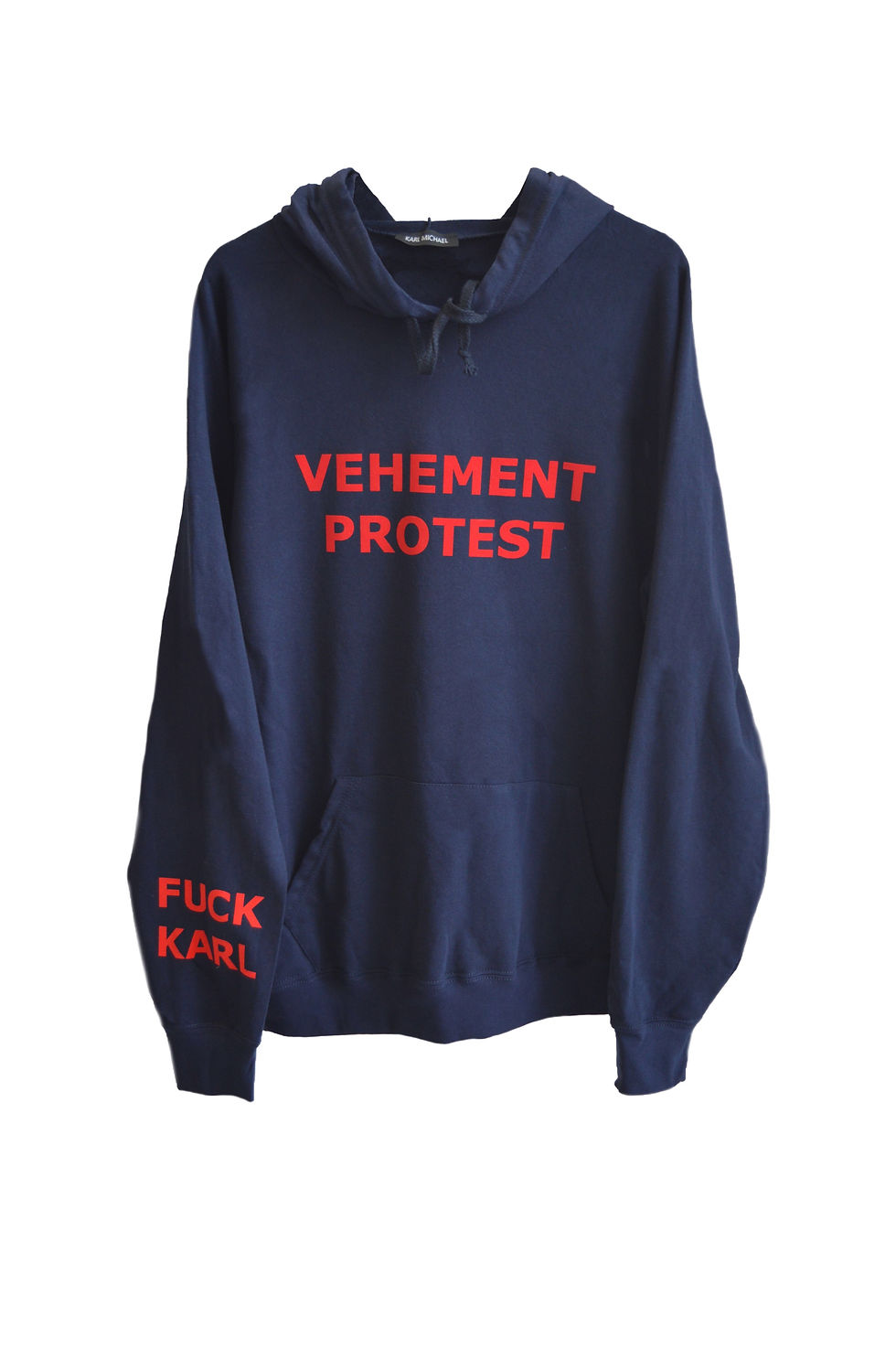 VEHEMENT PROTEST hoodie dark blue