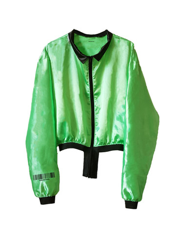 lime green bomber jacket
