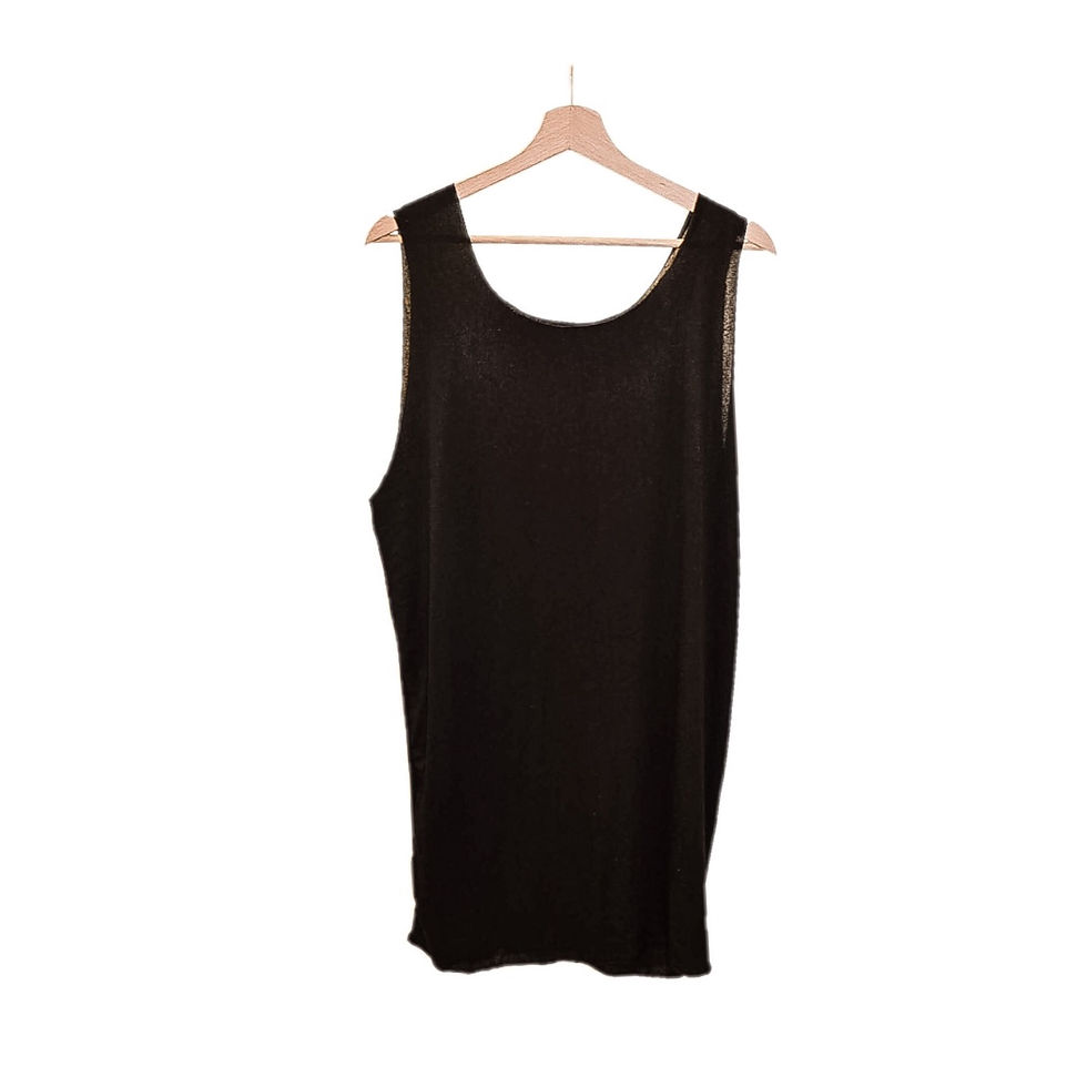 Black jersey Tank top