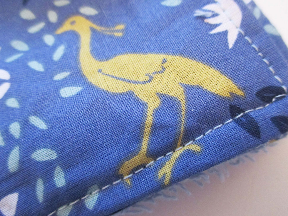 Miniature : Lingette "Grues/Bleu"