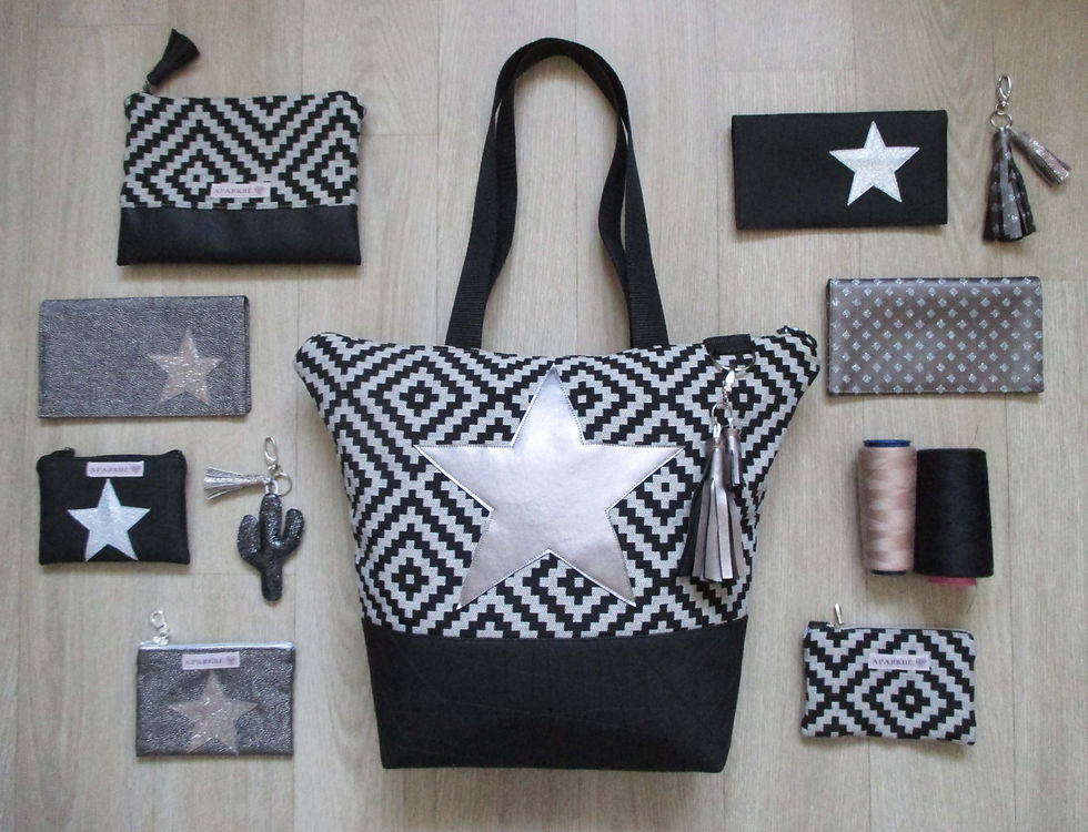 Miniature : Tissage jacquard Losange Noir Référence 44