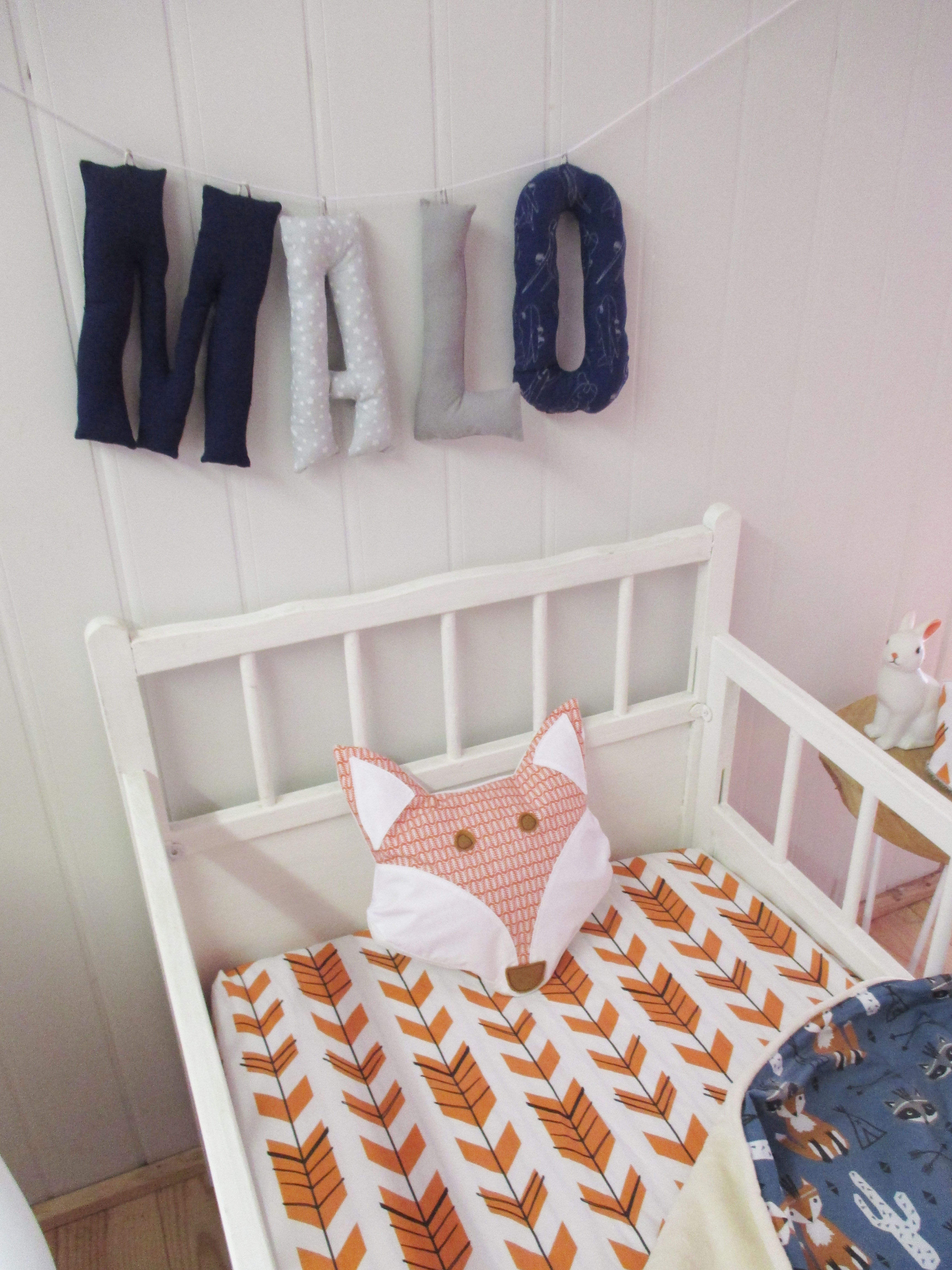 Prénom en tissu -Lettre 6,50€ -(l'une) Forme 5,50€