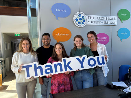The Alzheimer Society Ireland say thank you