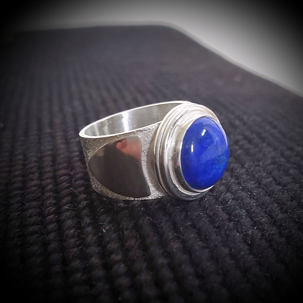 Thumbnail: "Wisdom and Truth" Lapis Lazuli Ring - Size 6