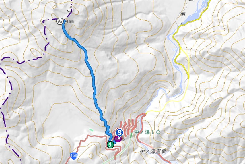 Mount Yake Map Mt. Yakedake Snow Hike (Nagano)