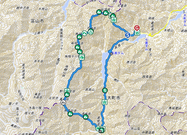 Ura Ginza Trail Map