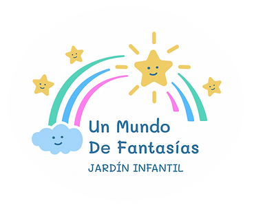 Logo de arcoíris del jardin un mundo de fantasías