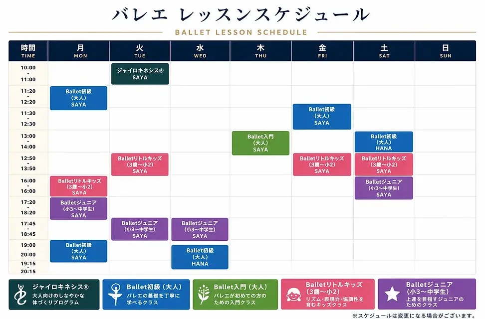 クラシックバレエ初級、入門