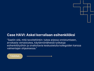 Askel kerrallaan esihenkilöksi