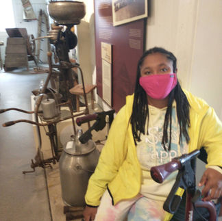 Me and some creamery equipment.