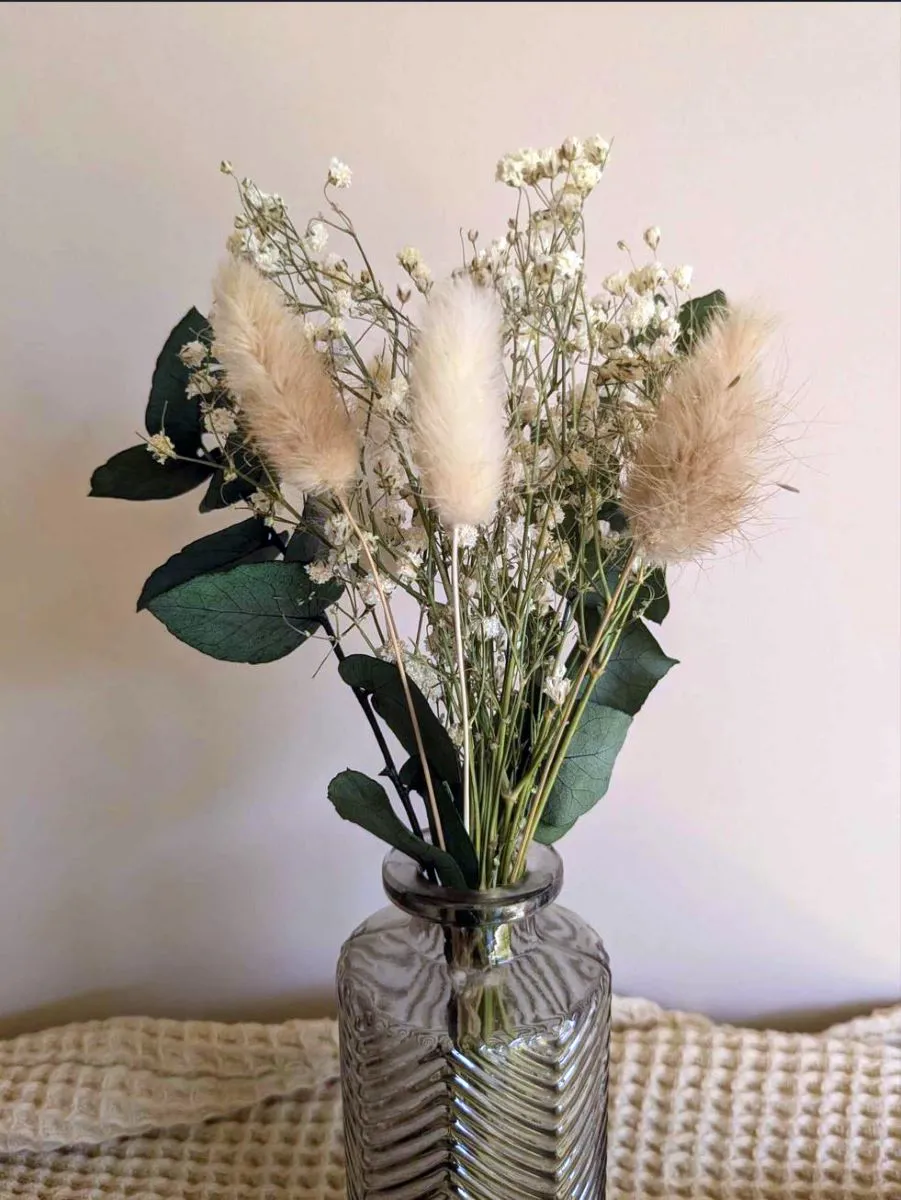 Petit Bouquet de Fleurs Séchées Naturelles Bohème - Décoration de Table - Fait main - Made in France