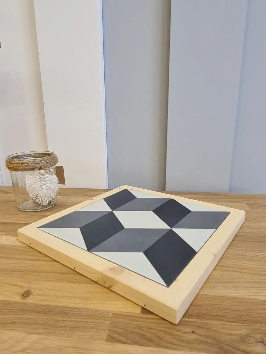 Miniature : Dessous de plat contour bois huilé  - Deco table - Deco cuisine - Art de la table - Deco Boho