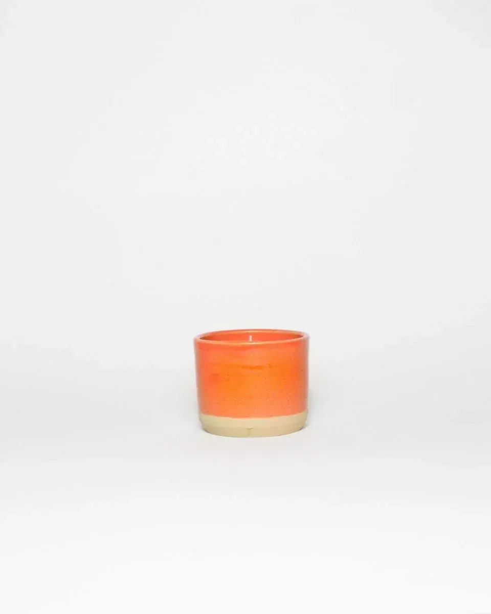 Miniature : Bougie en Céramique - Luxe Artisanal - Éco Responsable - Petite décorations - Orange