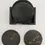 Miniature : Lot de 4 dessous de verre rond effet marbré noir et bronze - Dessous de verres - Deco interieur – Art de la table –  Black