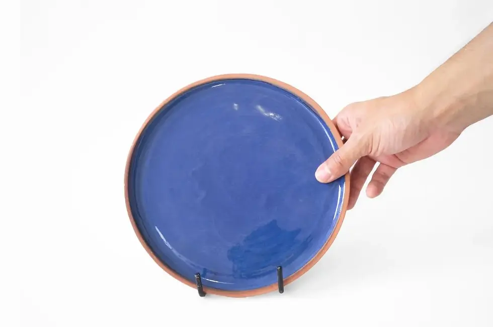 Assiette Plate en Céramique Sabi Sabi – L'élégance artisanale - Fait main