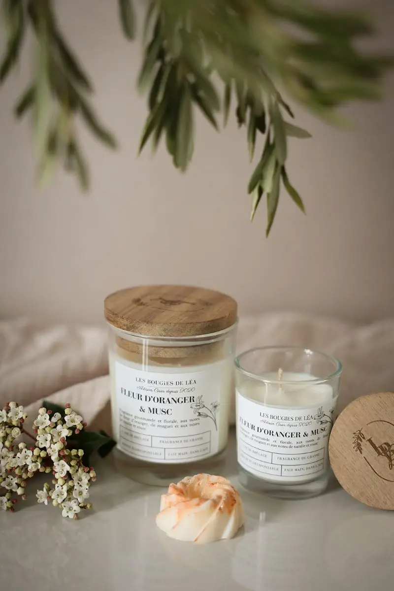 Miniature : Assortiment de bougies parfumées artisanales – Cire végétale parfumée naturelle - Fait main - Petite déco