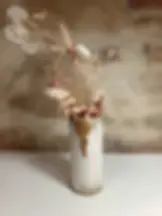 SPIRIT – Soliflores en duo | Vases artisanaux en faïence blanc et or - Fait main - Made in France