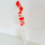 Fleurs origami « blanches et rouges » en Papier - Décoration intérieur - Bohème - Petite décoration - Unique