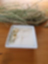 Bougie moule carré blanc porcelaine - Petite décorations – Fleurs séchées - Angle