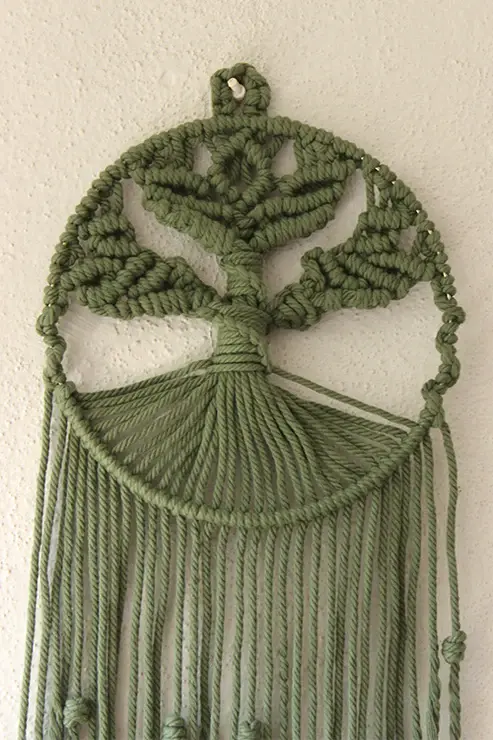Thumbnail: Attrape-Rêves en Macramé 'Arbre de Vie-  Décoration Spirituelle - Fait main - Made in India - Déco murale