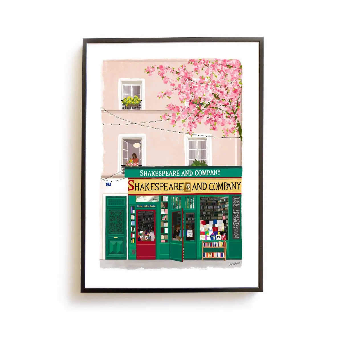 Illustration Boulangerie Vintage – Une Façade Parisienne Élégante - Idées cadeaux
