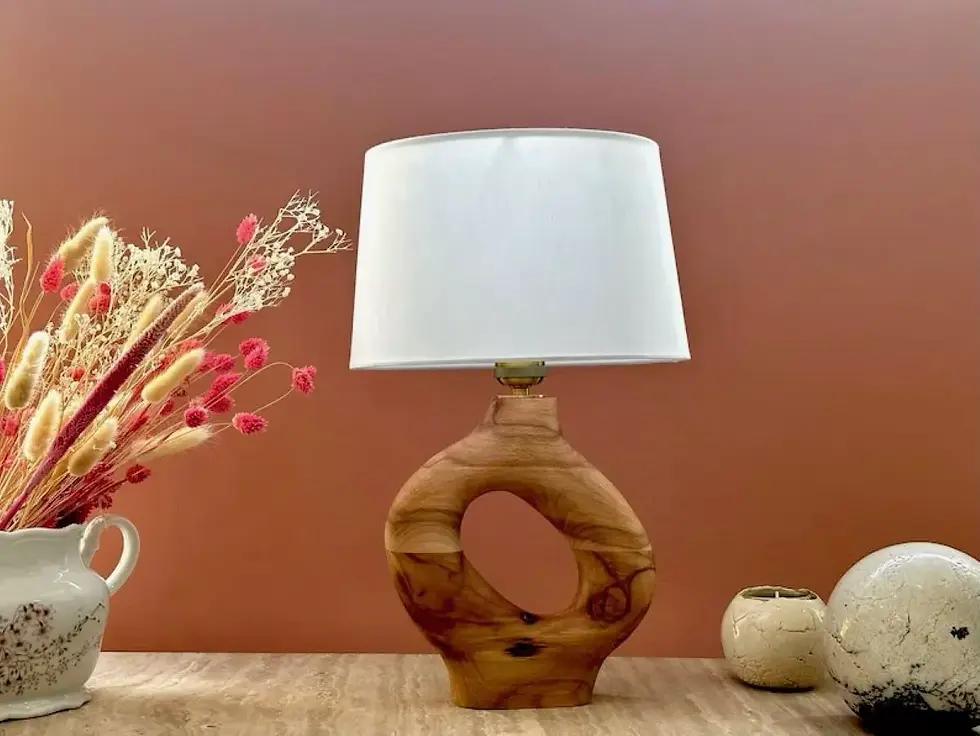 Miniature : Lampe de chevet - Lampe en bois - Deco chambre - Deco originial - Idées cadeaux