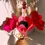 Miniature : Bouquet d’Anémones et Fleurs des Champs – Composition Artisanale en Origami - Fait main - Made in France